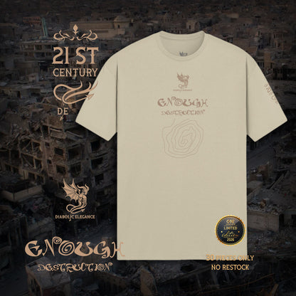 Enough Destruction Diabolic Elegance – Dark Aesthetic Streetwear Graphic Tee | Gothic Luxury - DIABOLIC ELEGANCE
