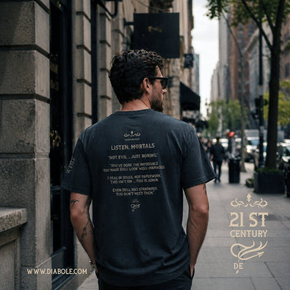 Enough Corruption Diabolic Elegance – Dark Aesthetic Streetwear Graphic Tee | Gothic Luxury - DIABOLIC ELEGANCE